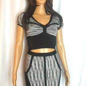 Bebe Two Pieces Midi Bodycon Dresses  Size S